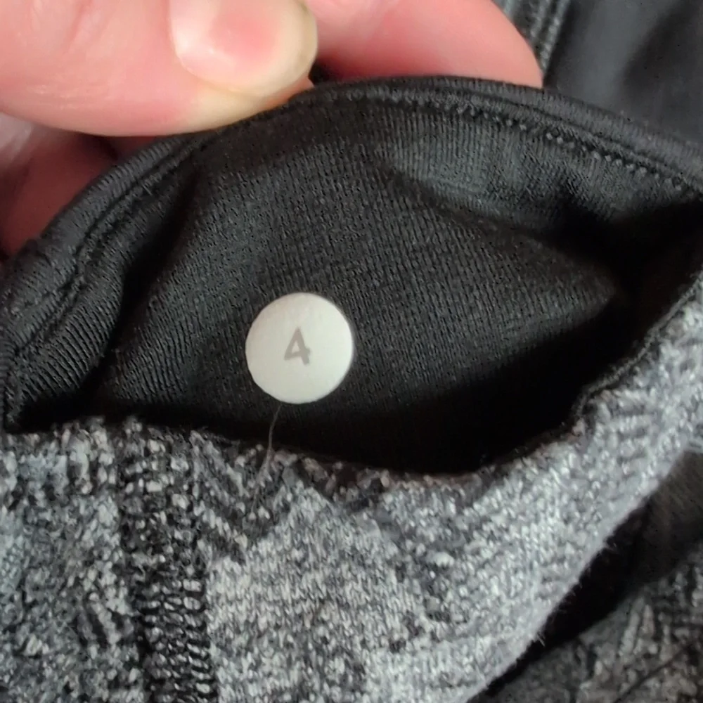 Lululemon Athletica Forme Pant Reversible Slub Denim Black Gray - Women's 4